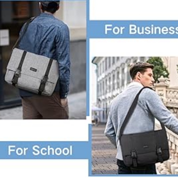 Messenger Briefcase by Renwick NEW Unisex - Picture 2 of 6